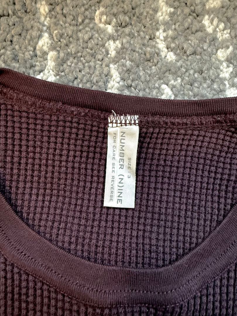 ナンバーナイン サーマルロングTシャツ NUMBER(N)INE 3