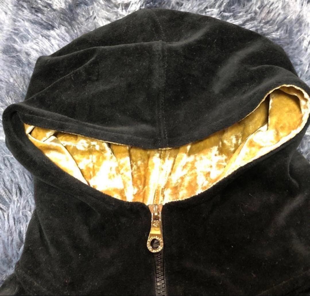 人気✨24Karats 【M】ジャージ セットアップ ベロア ゴールド ブラック