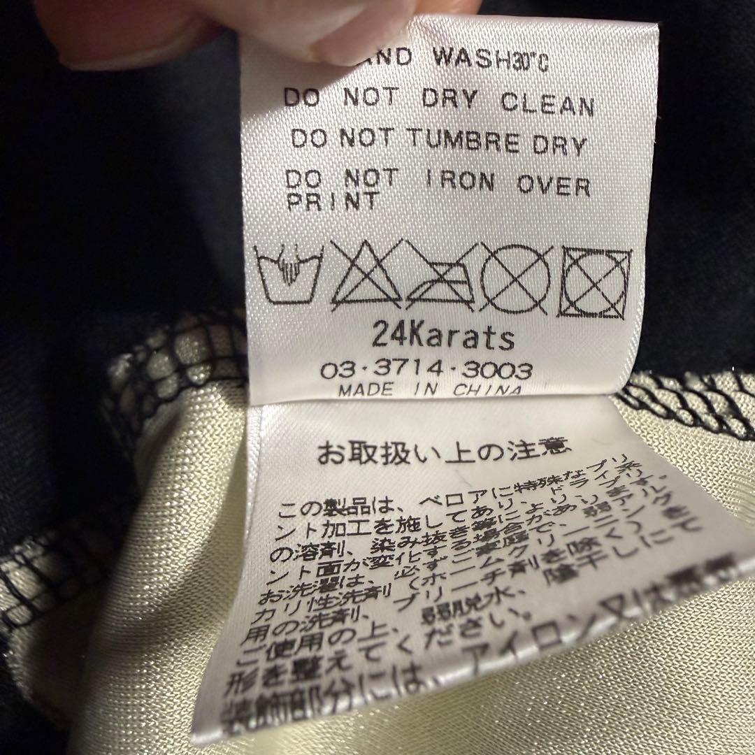 人気✨24Karats 【M】ジャージ セットアップ ベロア ゴールド ブラック