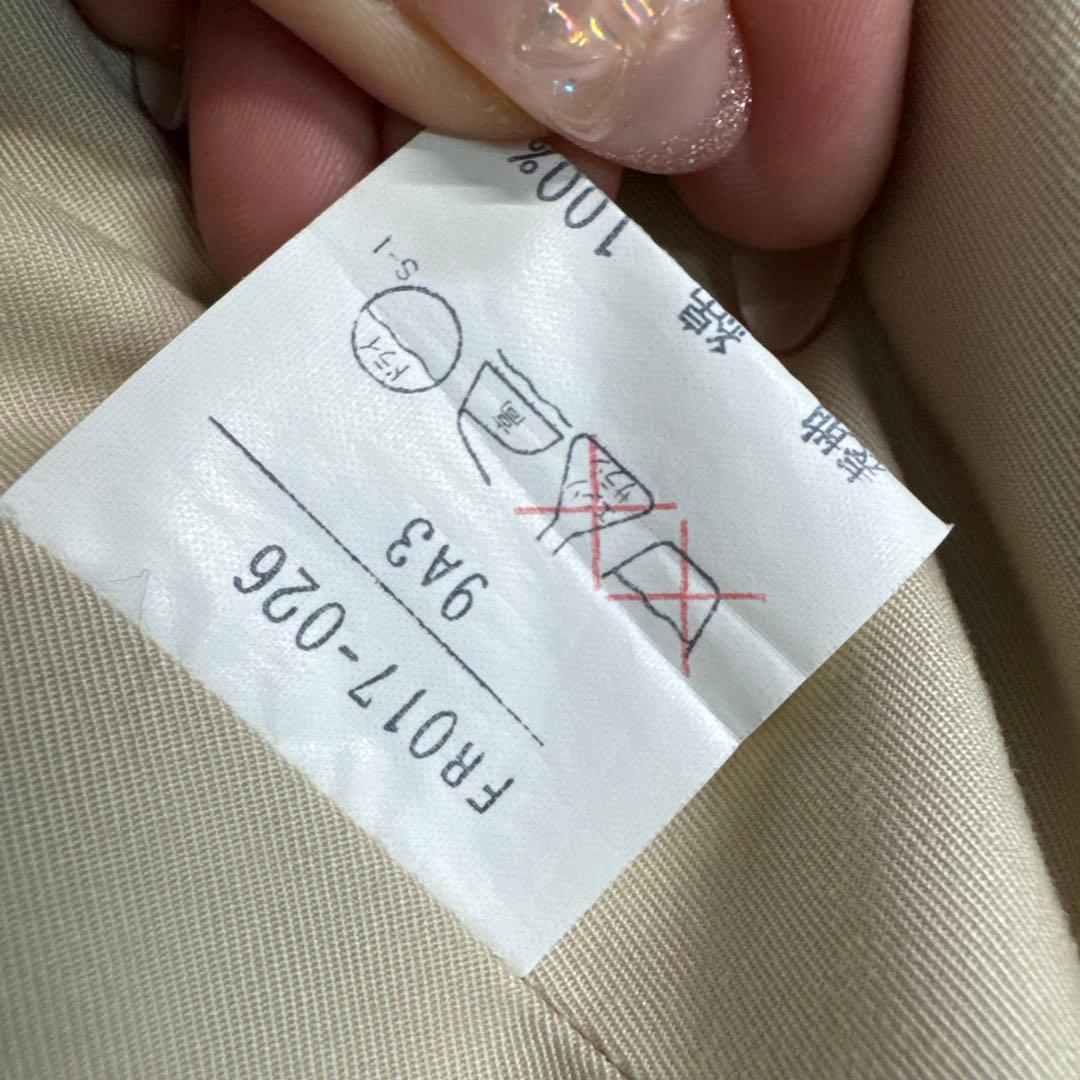 イヴサンローラン　ヴィンテージ　9号　ロングコート トレンチコート　ベージュ