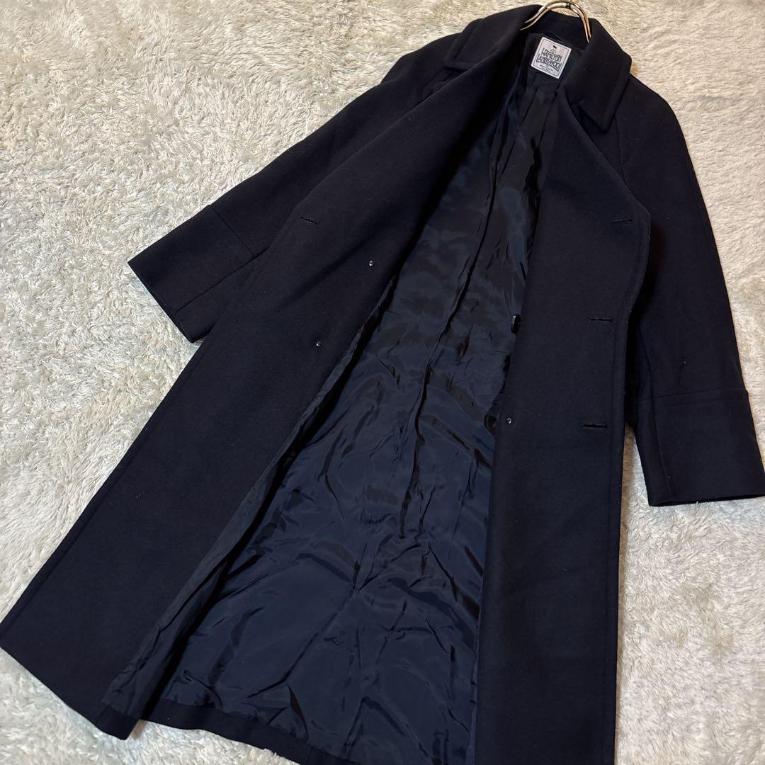 ビューティ&ユース ハミルトン ウール メルトンロングPコート ネイビー　S