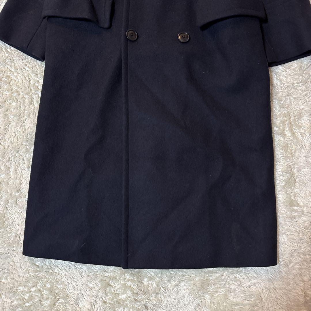 ビューティ&ユース ハミルトン ウール メルトンロングPコート ネイビー　S