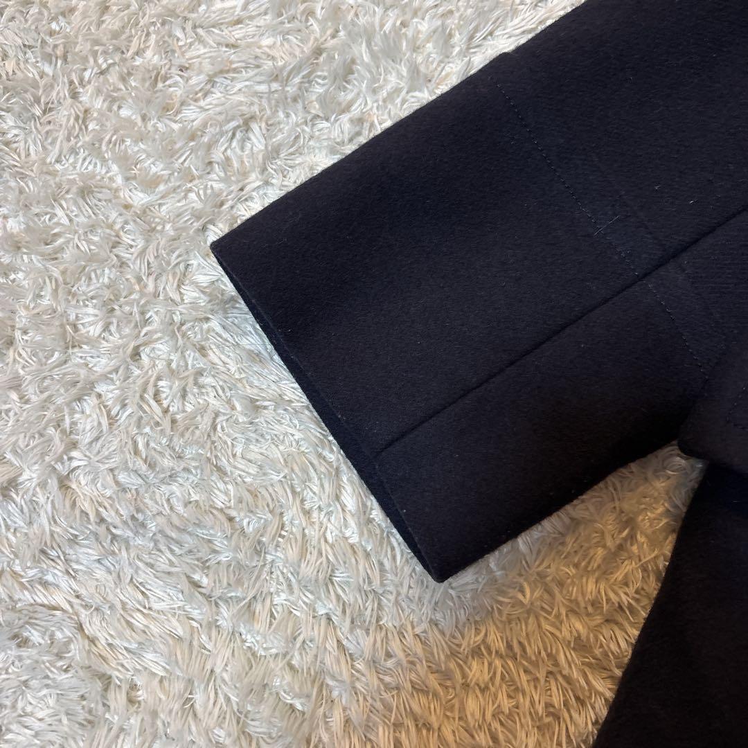 ビューティ&ユース ハミルトン ウール メルトンロングPコート ネイビー　S