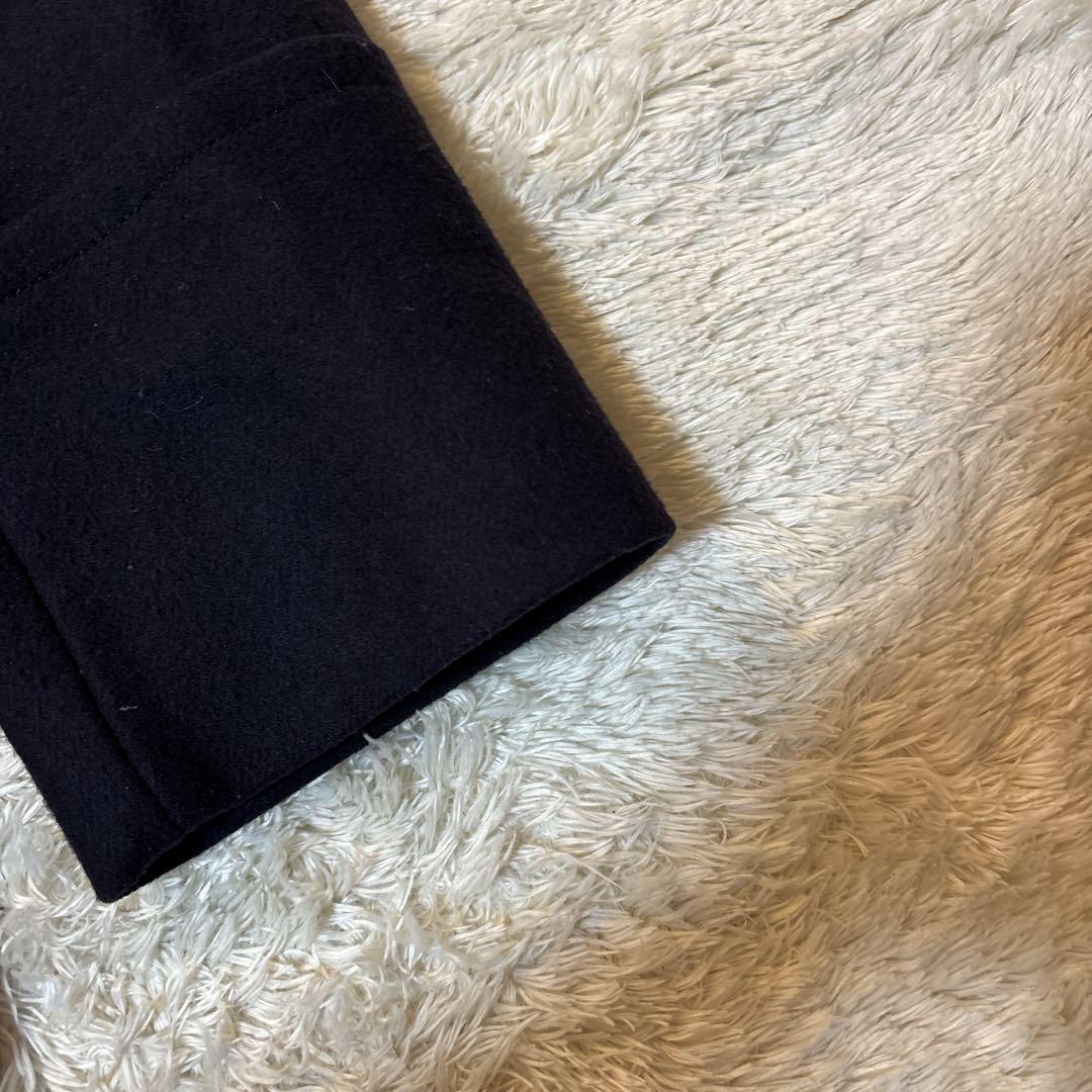 ビューティ&ユース ハミルトン ウール メルトンロングPコート ネイビー　S