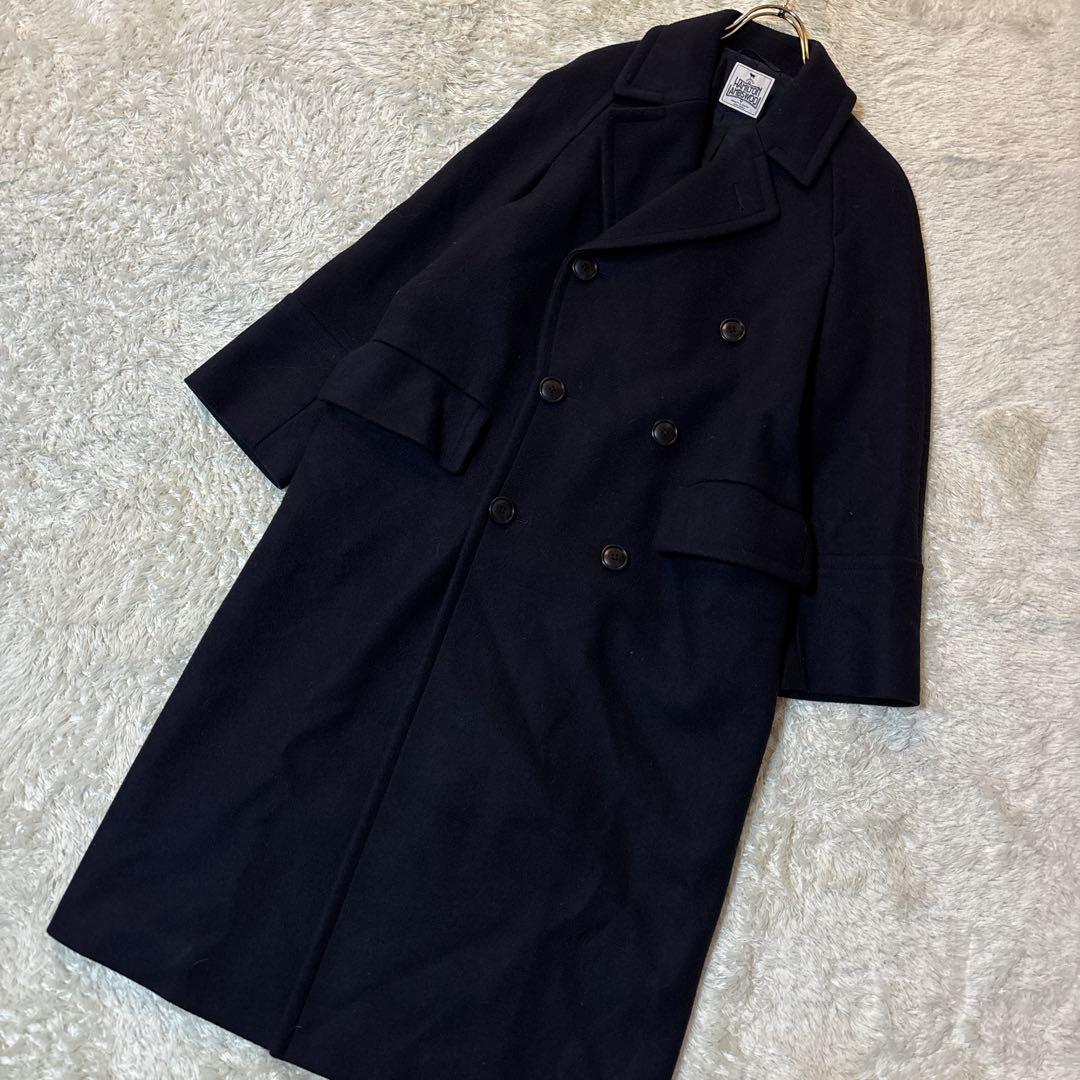 ビューティ&ユース ハミルトン ウール メルトンロングPコート ネイビー　S