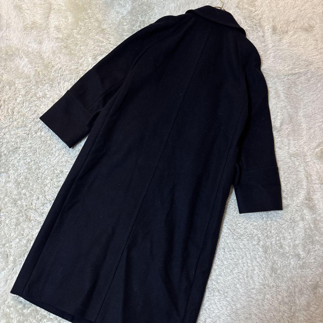 ビューティ&ユース ハミルトン ウール メルトンロングPコート ネイビー　S