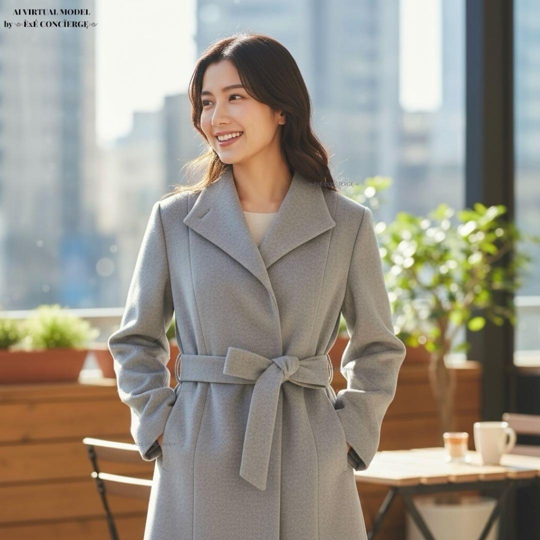 値下げ依頼品 アンタイトル プレミアムライン ノーカラートレンチコート