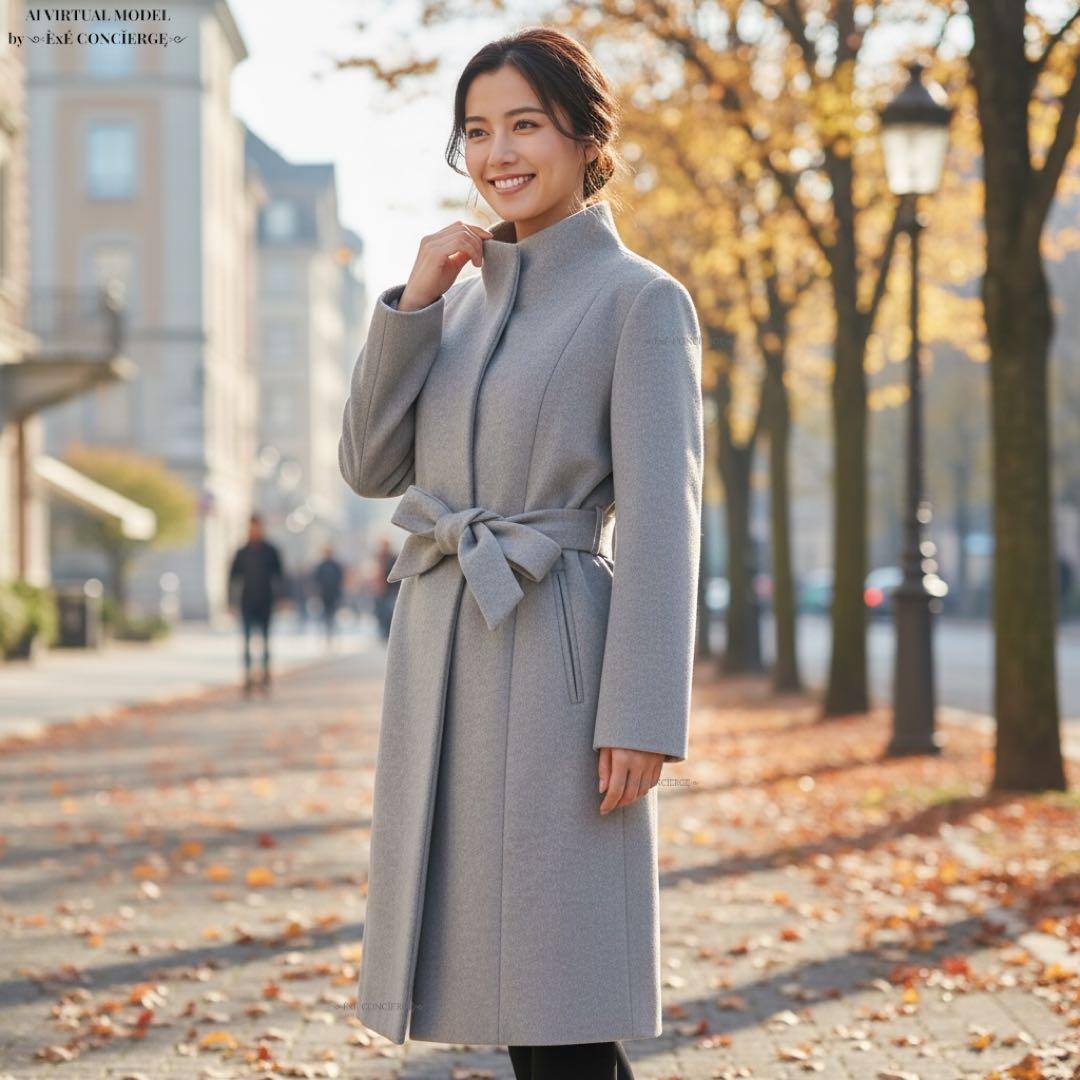 値下げ依頼品 アンタイトル プレミアムライン ノーカラートレンチコート