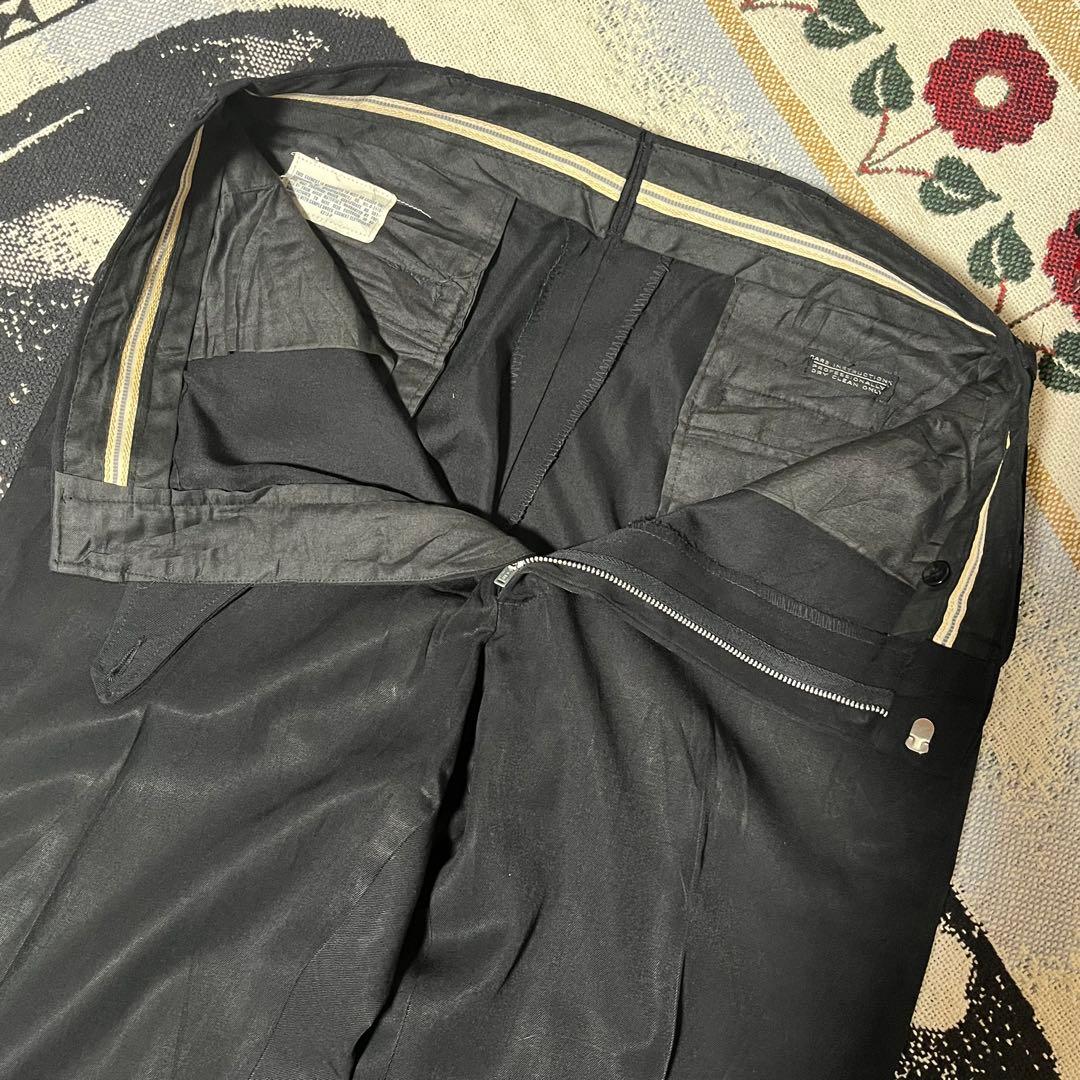 ぺ*ぺ様 50s 60s ブラック レーヨン ギャバジン スラックス ヴィンテー