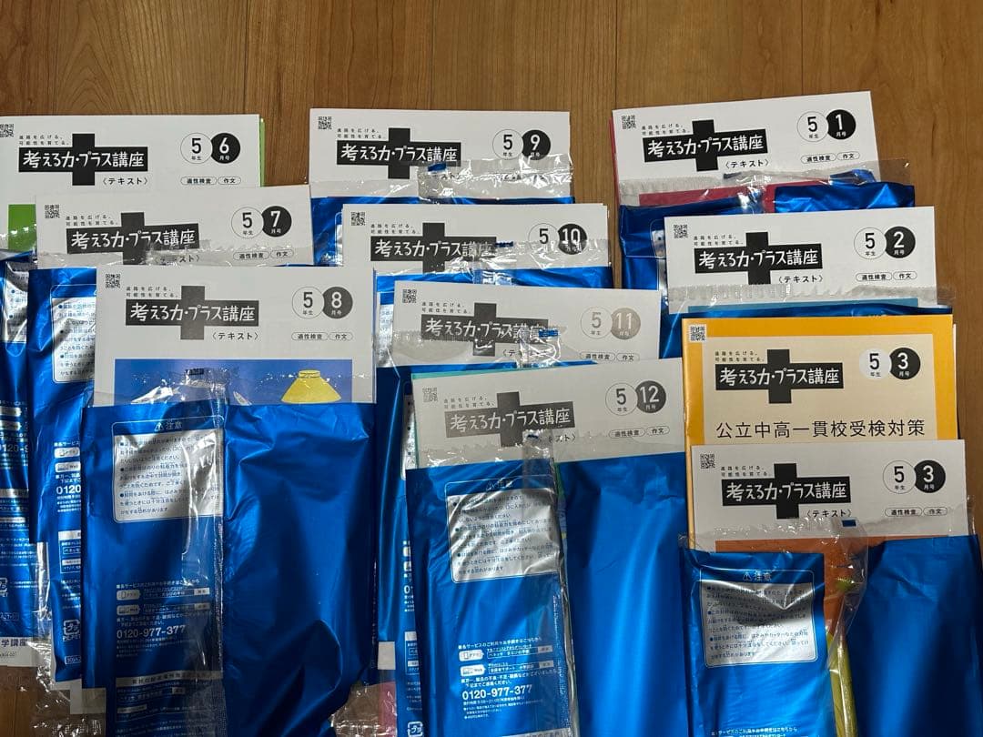 チャレンジ　考える力・プラス講座　5年生 10ヶ月分