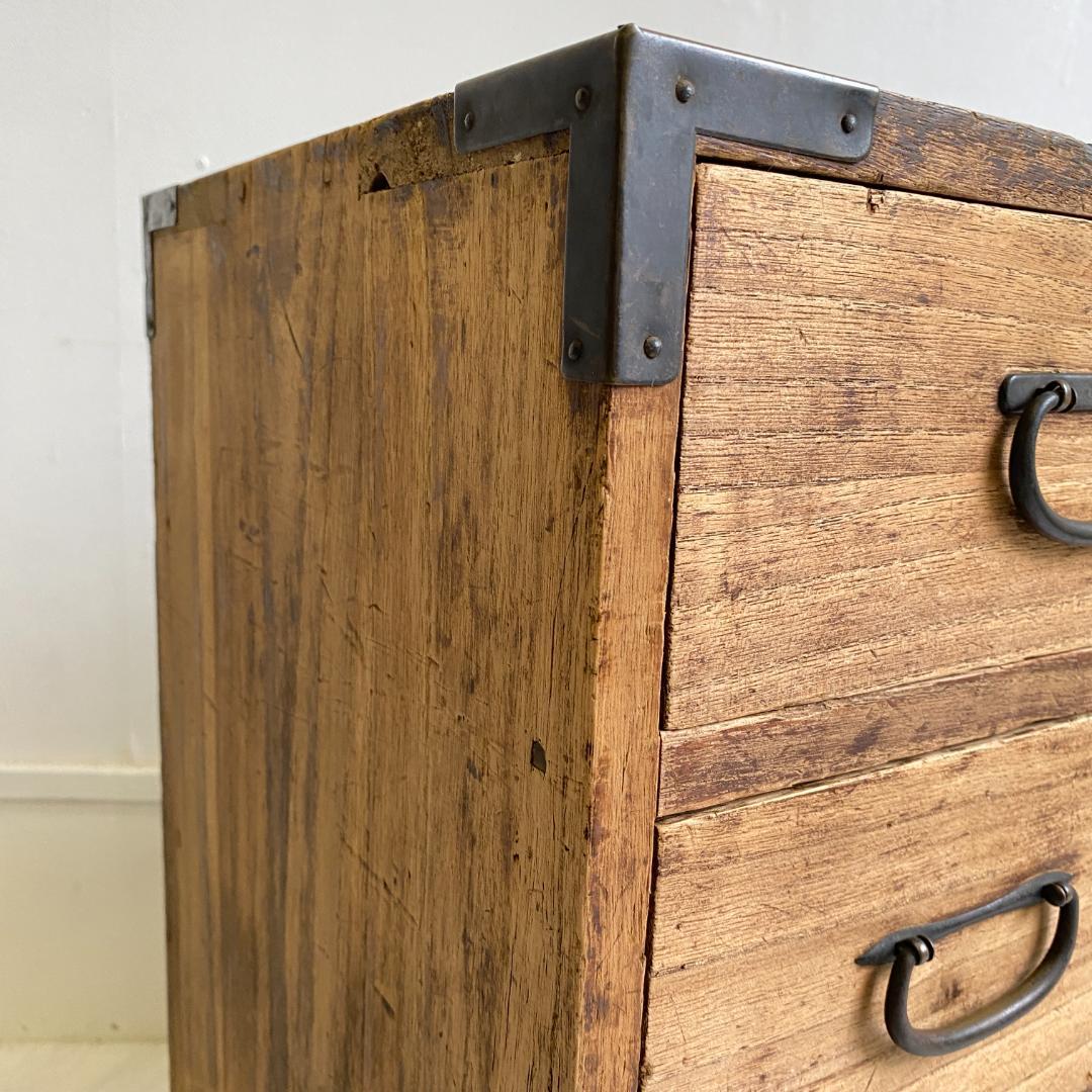 アンティーク 箪笥 小タンス 小引き出し 桐 金具 古道具