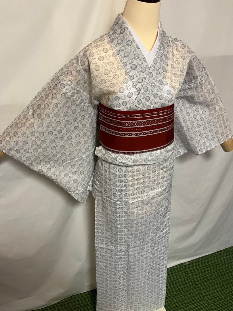 【国宝品】●沖縄県伝統工芸品●【八重山上布】●苧麻●盛夏●絣●着物