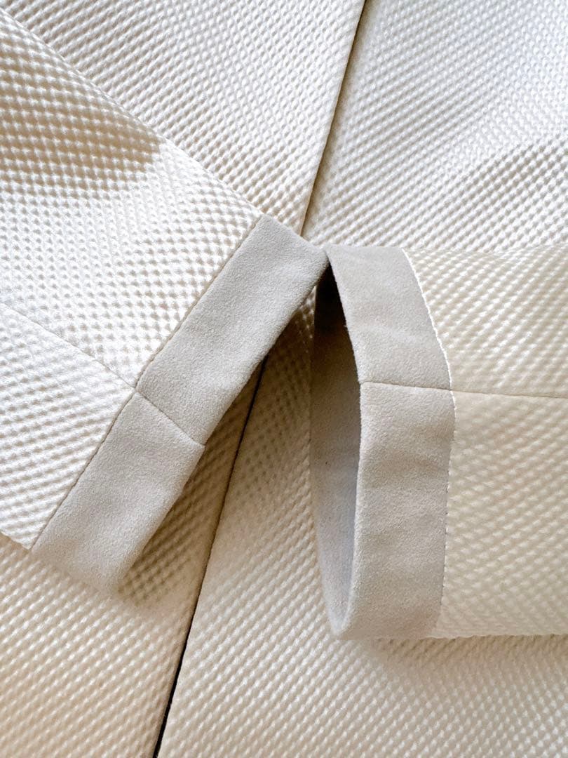 美品 英国製KATHERINE HOOKERキャサリン・フッカーノーカラーコート