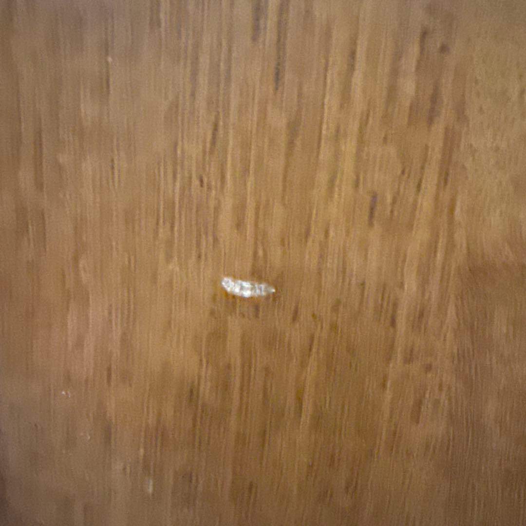 ヴィンテージ　木製サイドテーブル　扉収納付き　猫脚