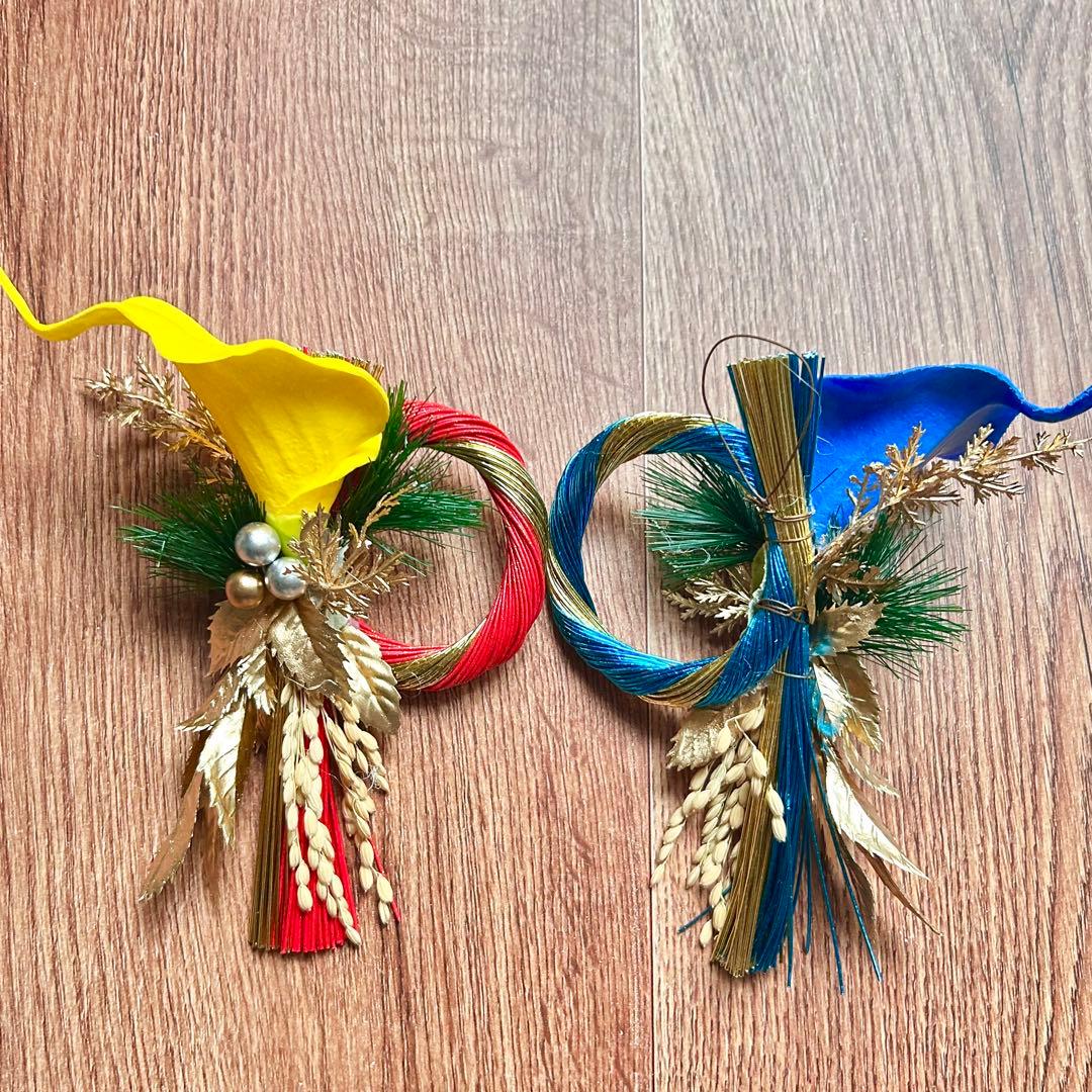 オメガ　オーダーページ 2025しめ縄　水引ミニお飾り　仏花