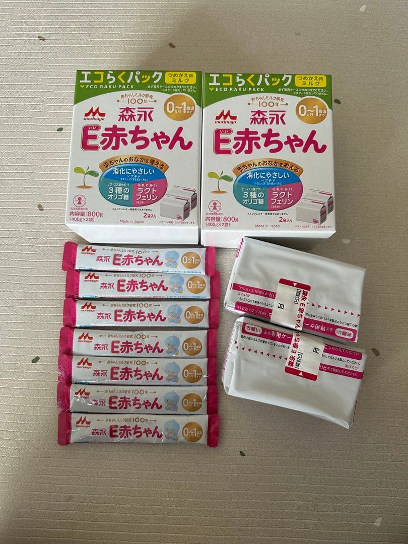 森永 E赤ちゃん エコらくパック 400g×6袋+スティックタイプ7本