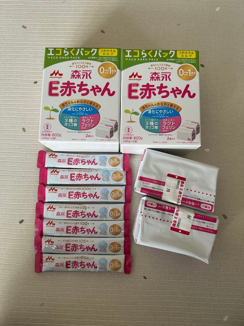 森永 E赤ちゃん エコらくパック 400g×6袋+スティックタイプ7本