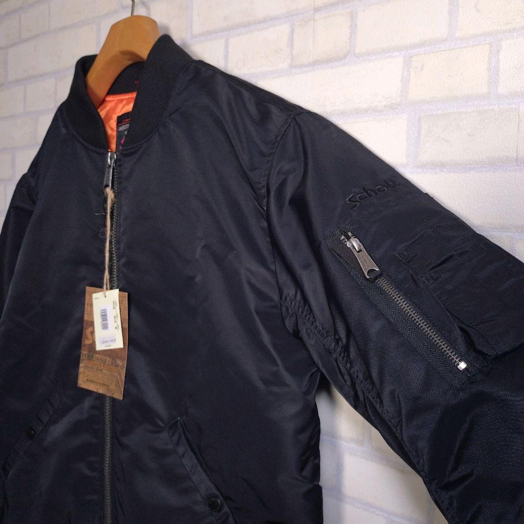 Schott★ショット MA-1 フライトジャケット 黒 M表記 L相当 未使用
