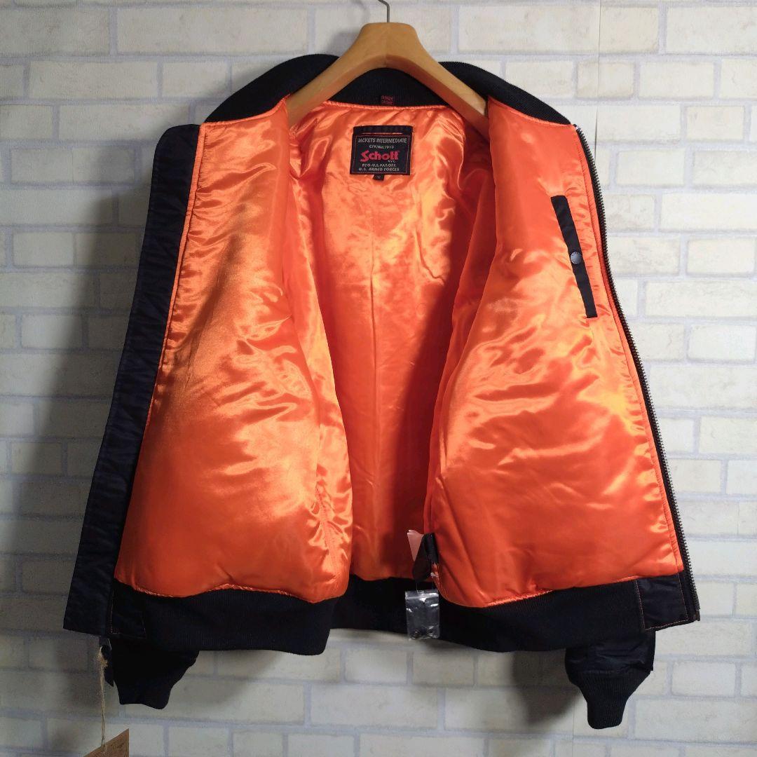 Schott★ショット MA-1 フライトジャケット 黒 M表記 L相当 未使用