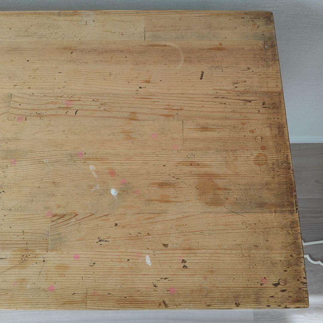 ハンドメイド　机　古道具