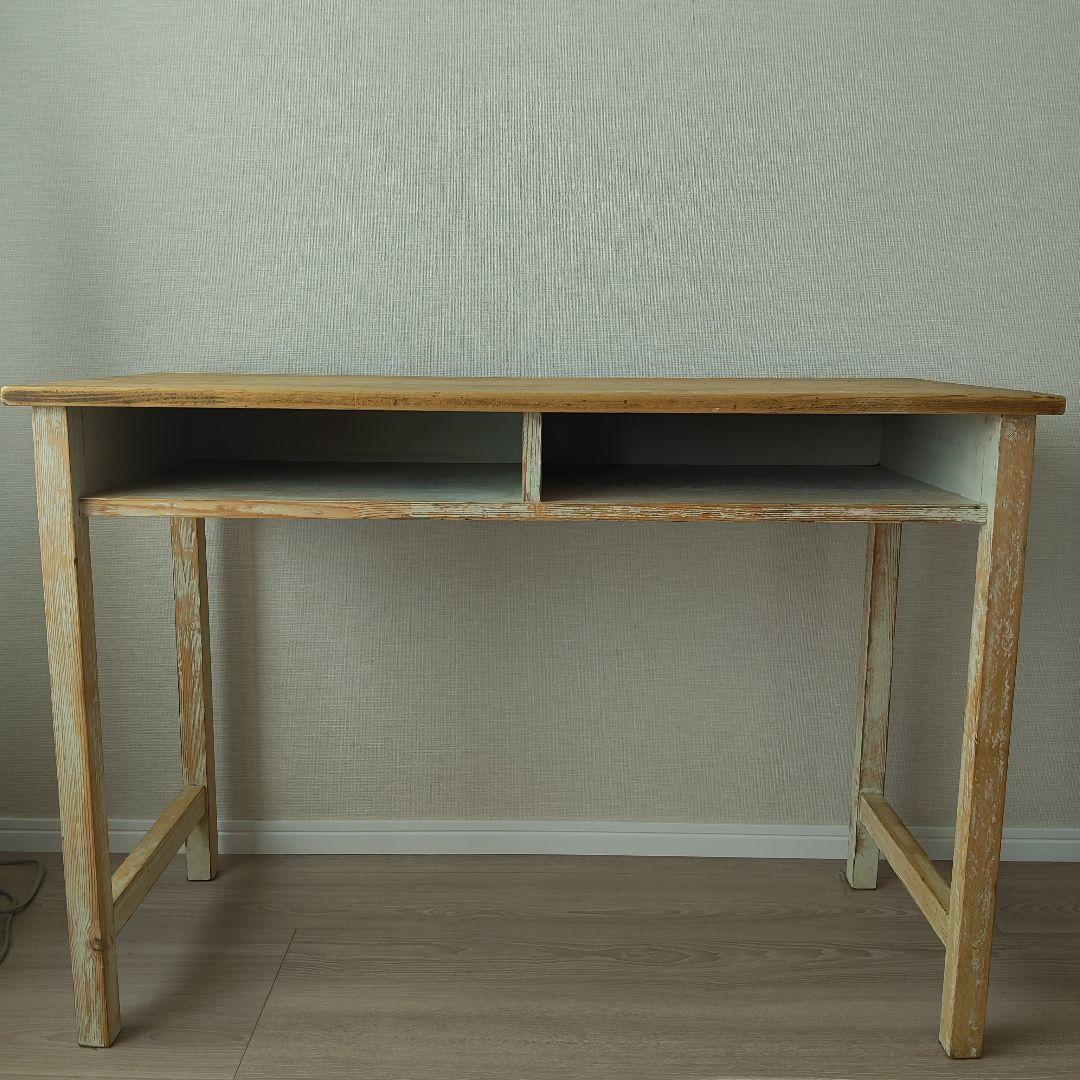 ハンドメイド　机　古道具