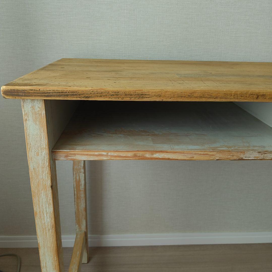 ハンドメイド　机　古道具