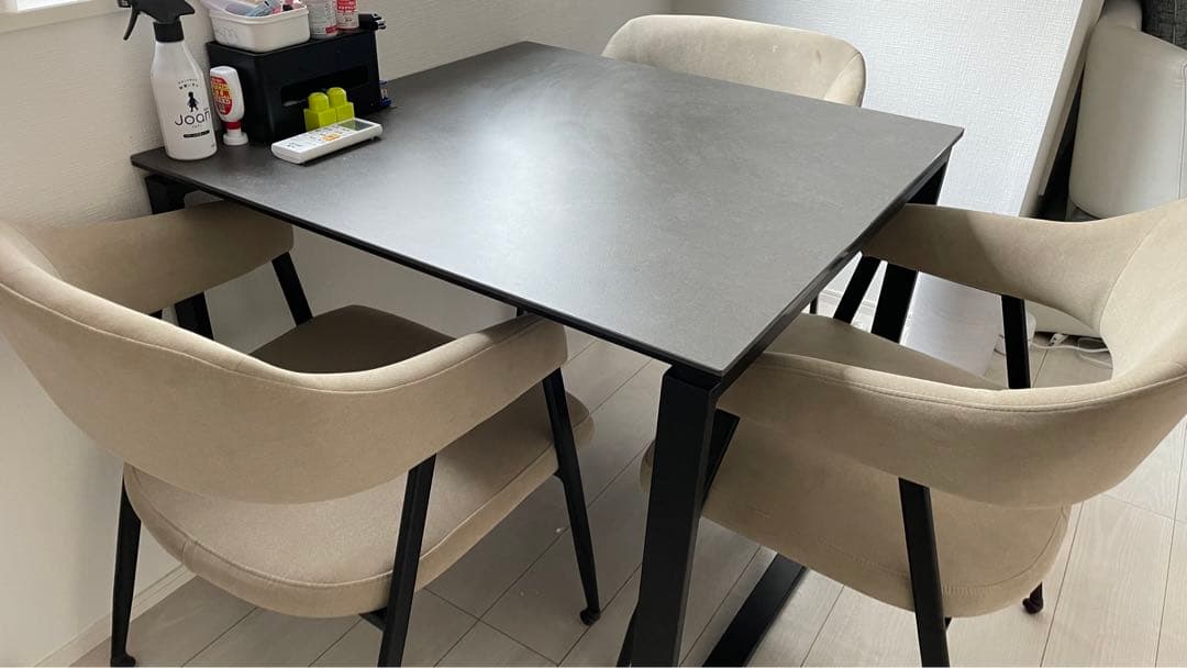 1脚、2脚まとめても可◎ ニトリ　肘掛けクッション椅子BG