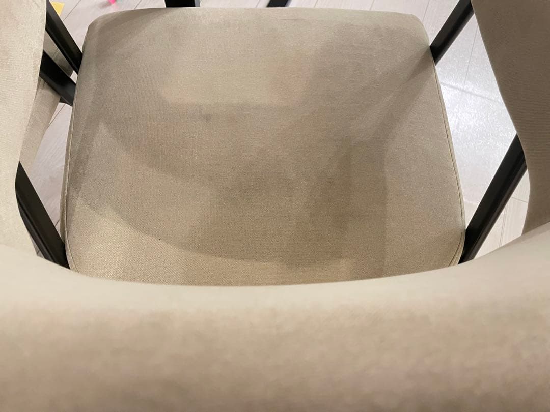 1脚、2脚まとめても可◎ ニトリ　肘掛けクッション椅子BG