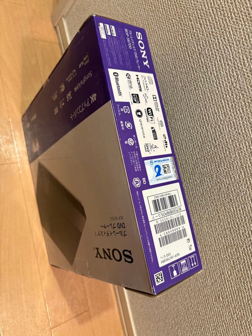 SONY ブルーレイディスクDVDプレーヤー BDP-S6700 【新品未開封】