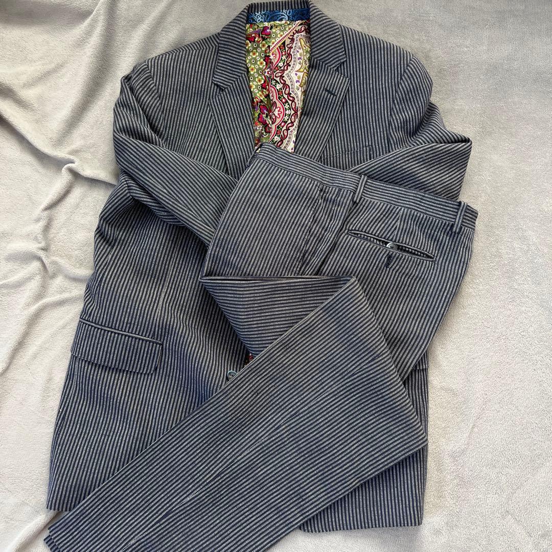 ETRO エトロ ストライプスーツ セットアップ52
