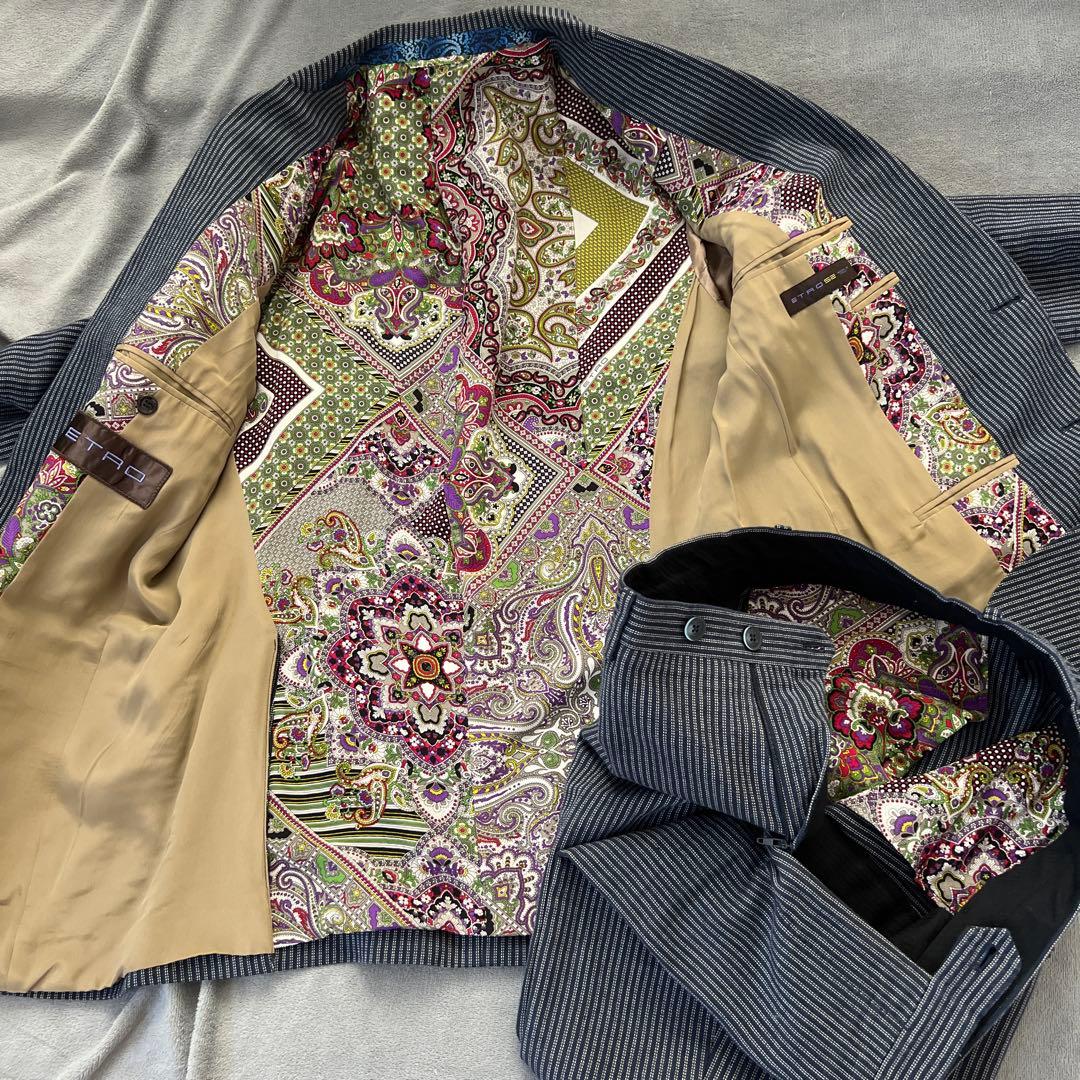 ETRO エトロ ストライプスーツ セットアップ52