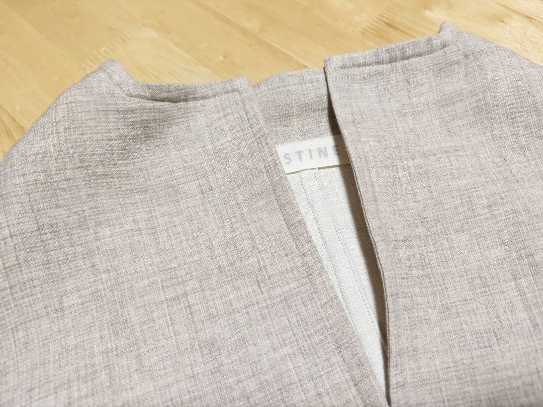 未使用☆プリスティン コットンヤクリネン二重織りジャケット