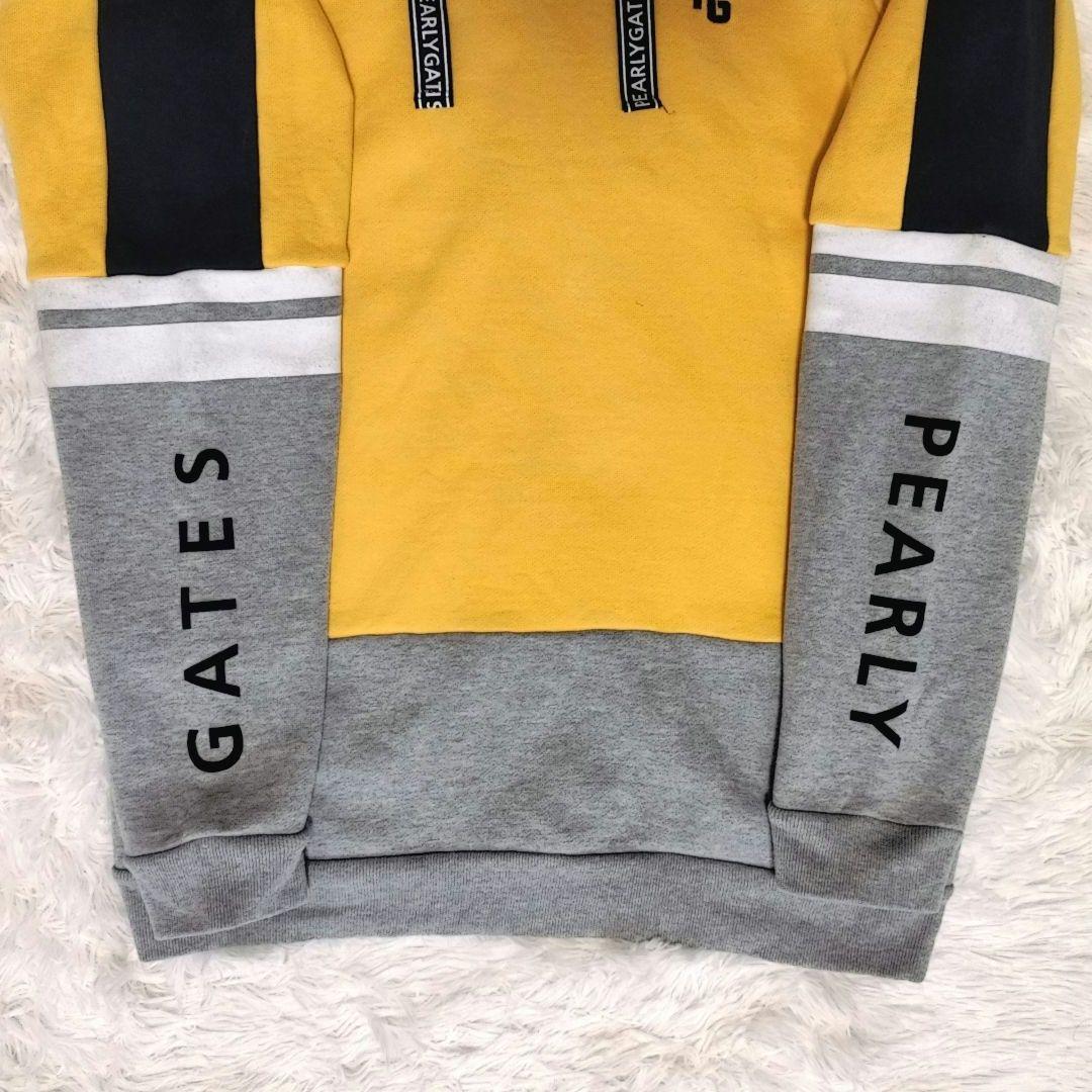 【パーリーゲイツ】フード付パーカー サイズ4 イエロー