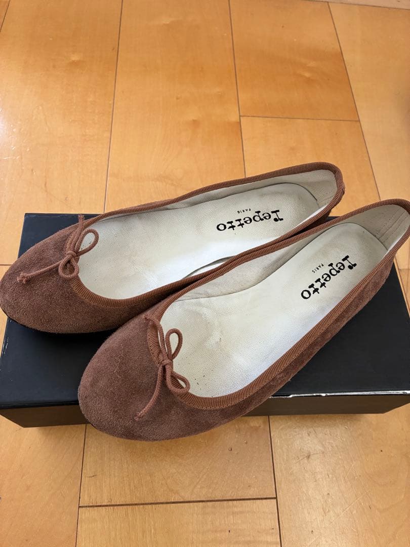Repetto バレエシューズ　スェード　ブラウン　37.5