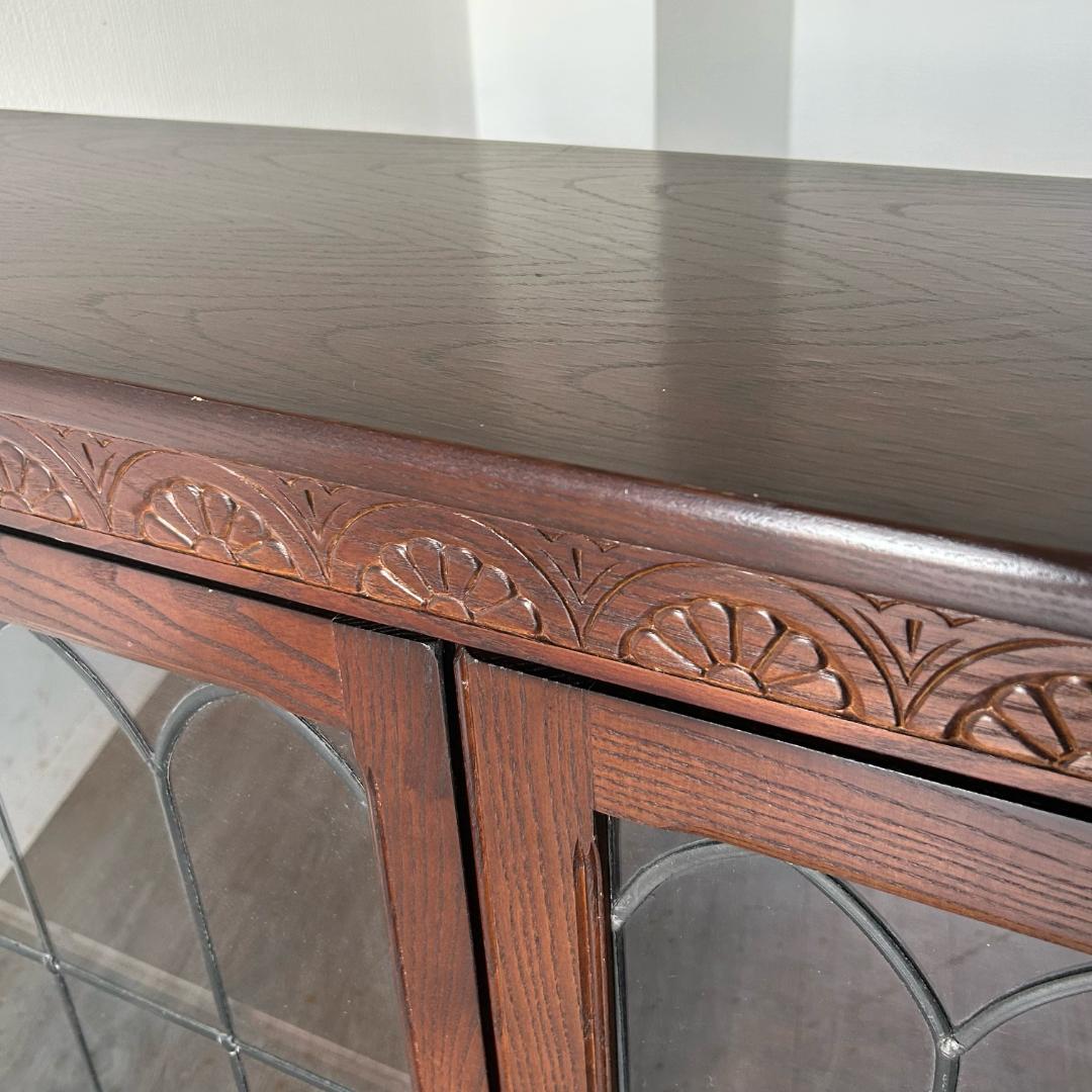 イギリス アンティーク　家具 ブックケース キャビネット 1950年頃 481A