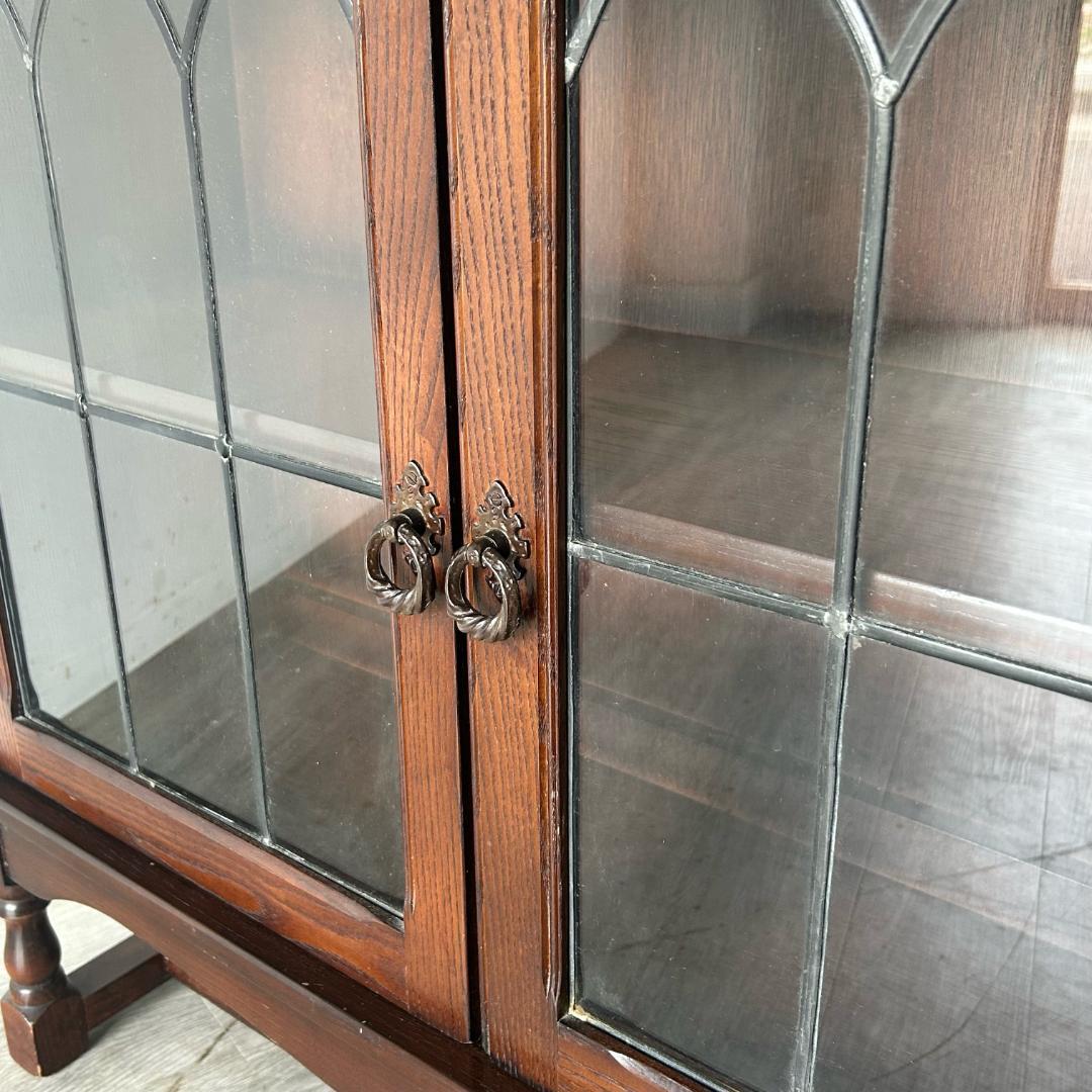 イギリス アンティーク　家具 ブックケース キャビネット 1950年頃 481A