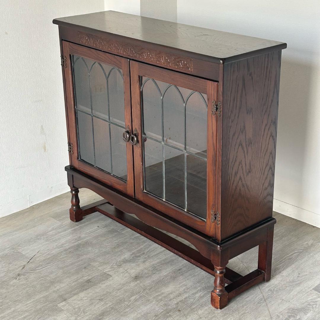 イギリス アンティーク　家具 ブックケース キャビネット 1950年頃 481A