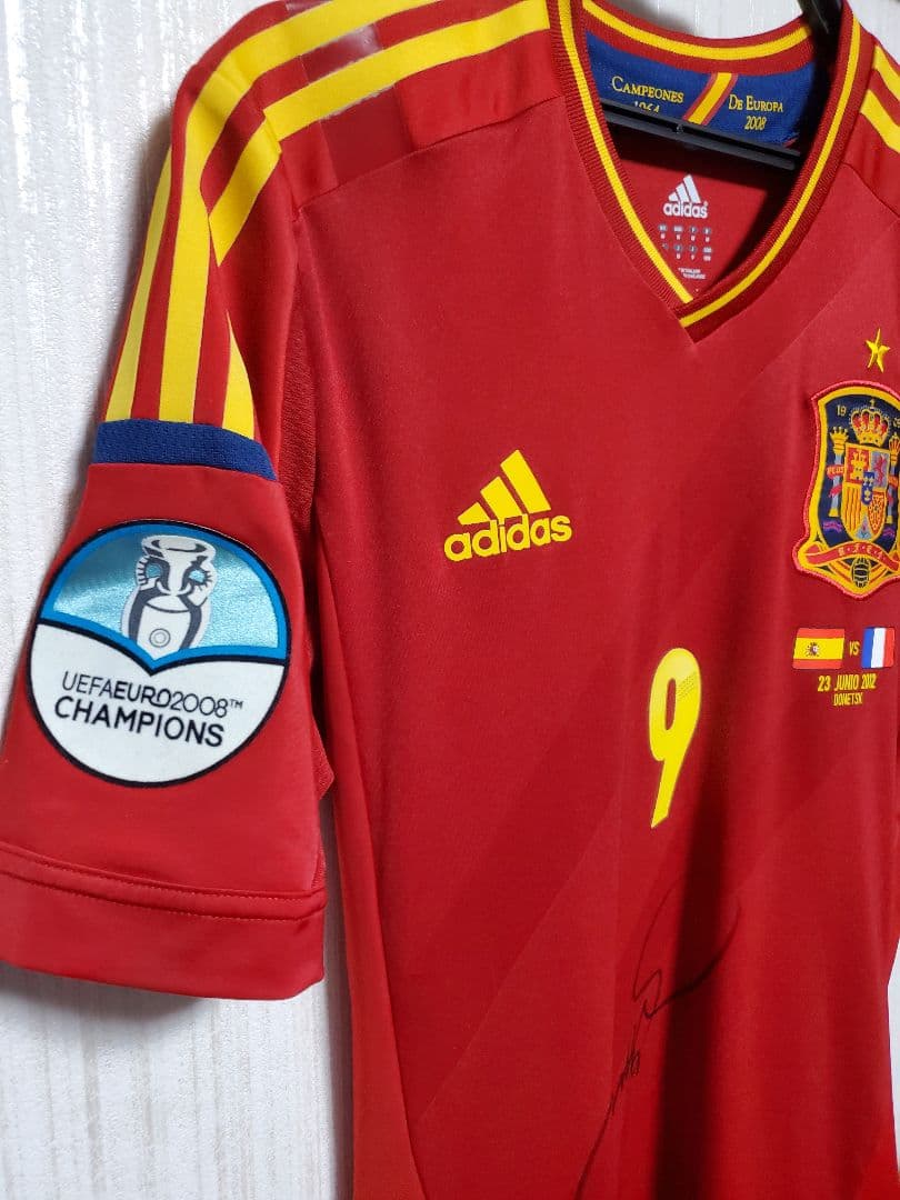 【超希少】★トーレス直筆サイン入り2012ジャージー・スペイン代表★