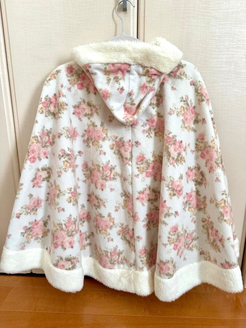 値下げ　 LIZLISA 花柄ポンチョコート