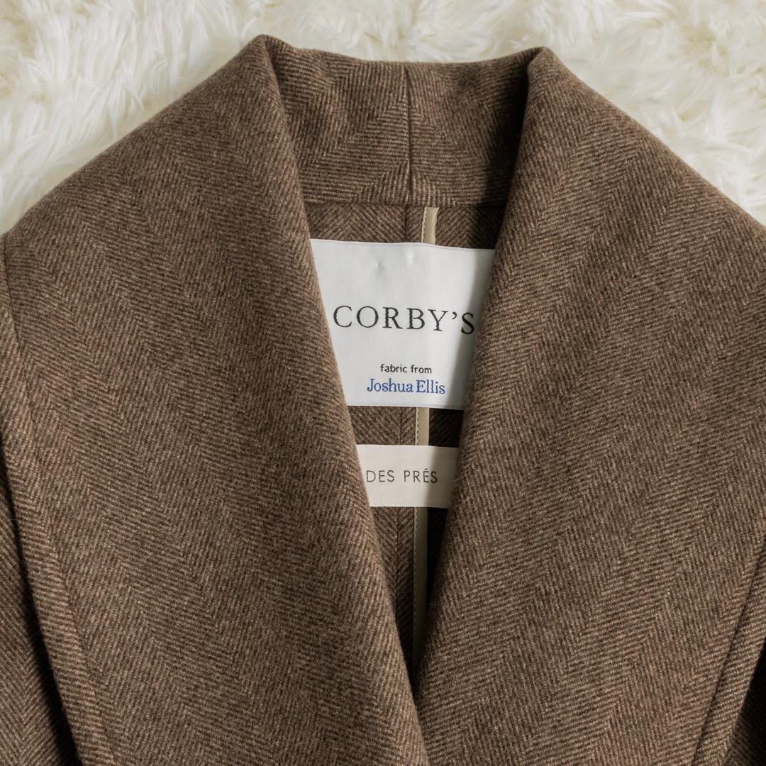美品 定価14万 CORBY'S DES PRES ウール ショールカラーコート