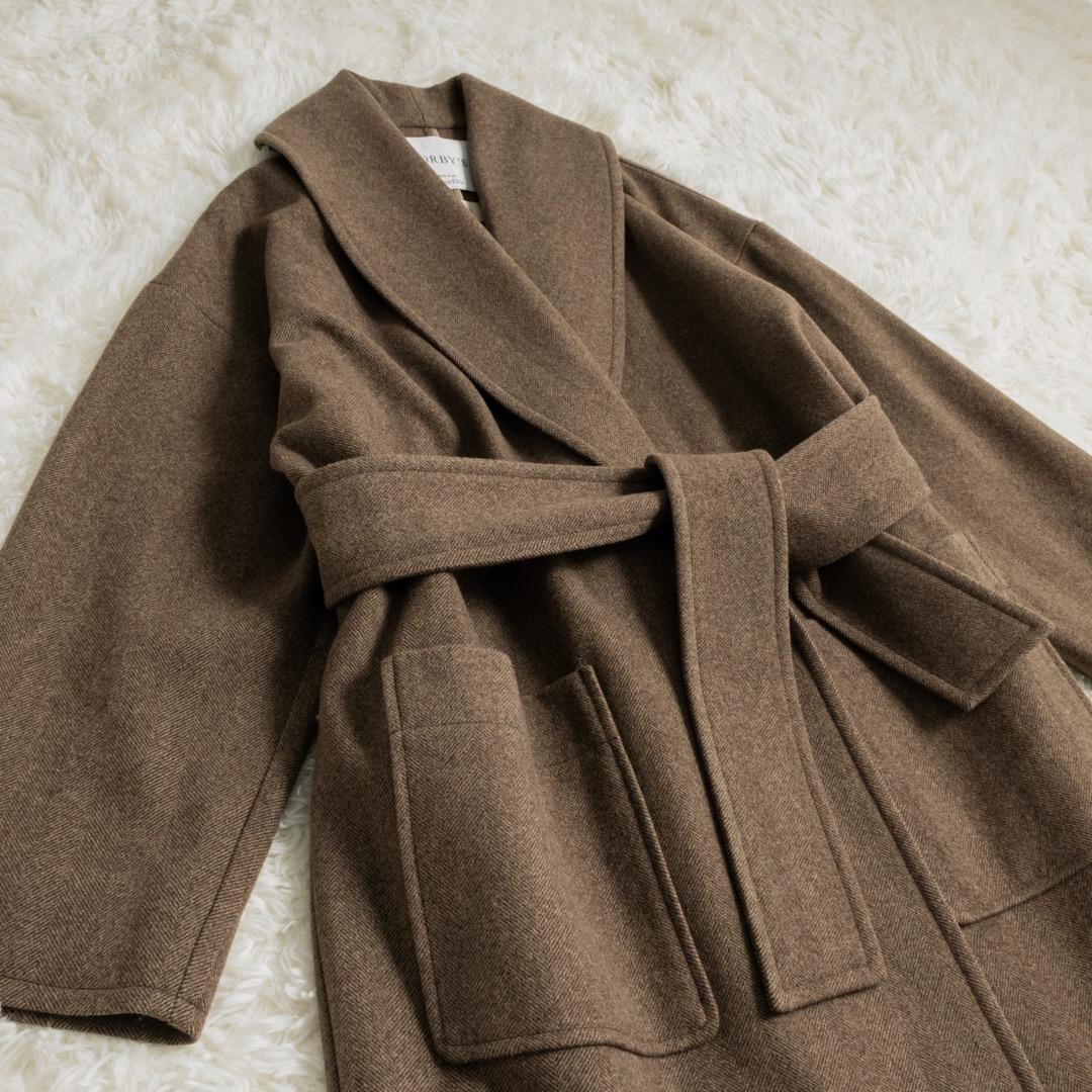 美品 定価14万 CORBY'S DES PRES ウール ショールカラーコート