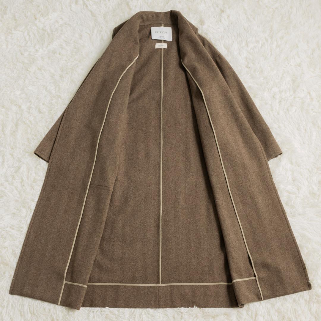 美品 定価14万 CORBY'S DES PRES ウール ショールカラーコート
