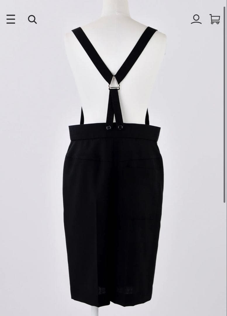 エンフォルド　ウール　ハーフパンツ　ブラック