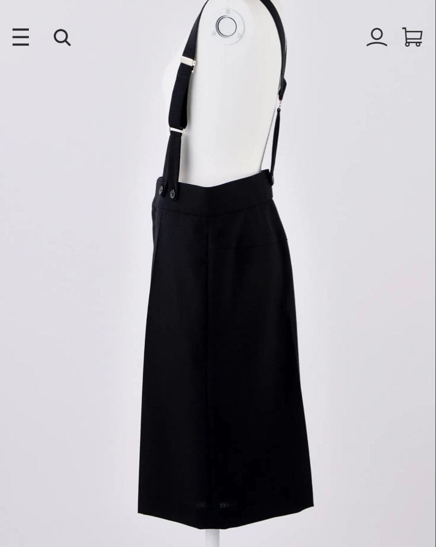 エンフォルド　ウール　ハーフパンツ　ブラック