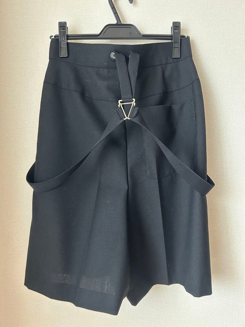 エンフォルド　ウール　ハーフパンツ　ブラック