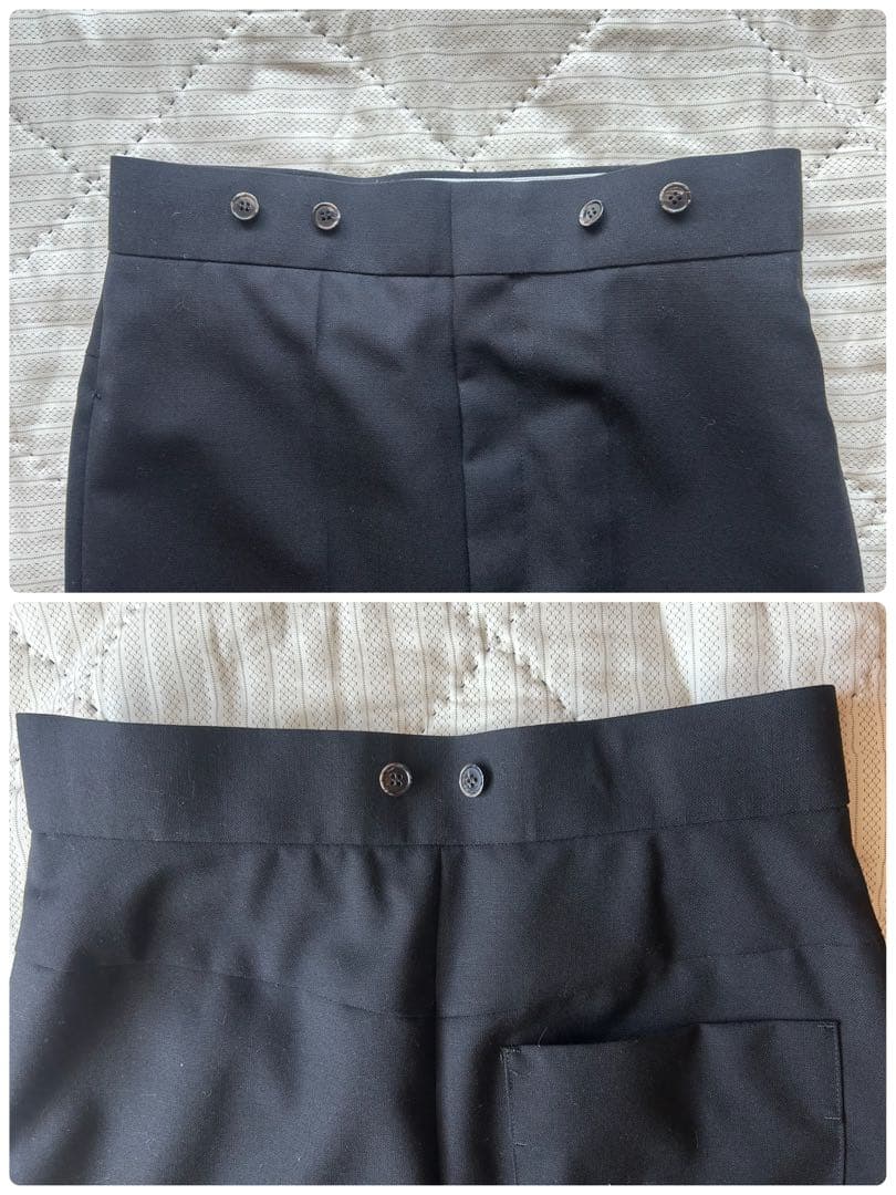 エンフォルド　ウール　ハーフパンツ　ブラック