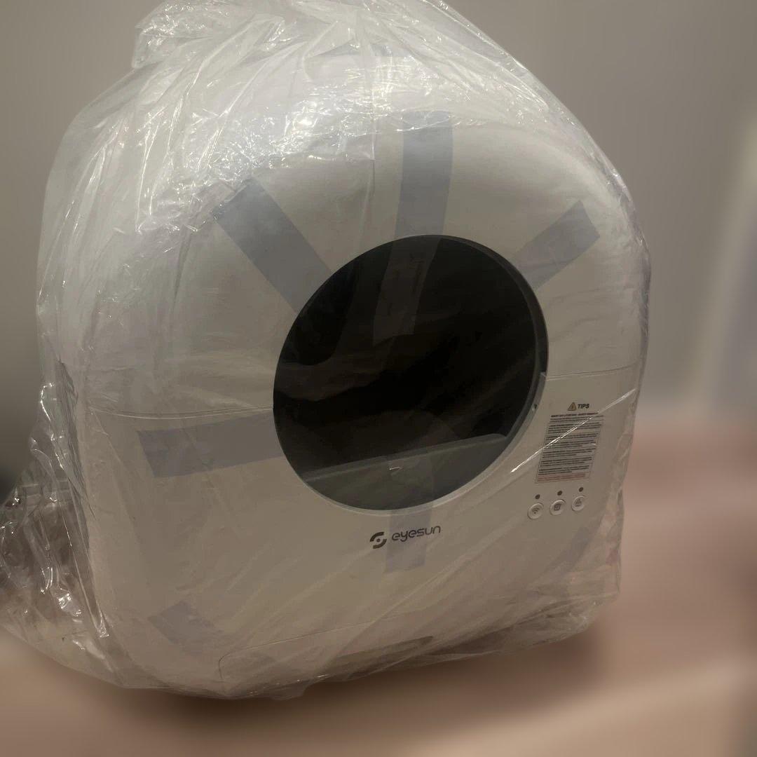 ももん 訳あり❣️ 全自動 猫トイレ 静音設計 安全機能付 スマホ連携 多頭