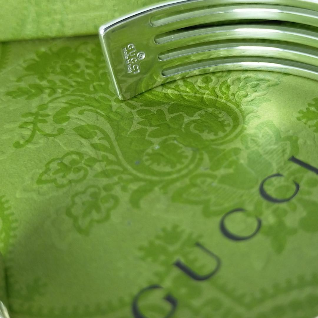 ★SALE★【GUCCI】5連　オープン　ライン　カフ　バングル　1424