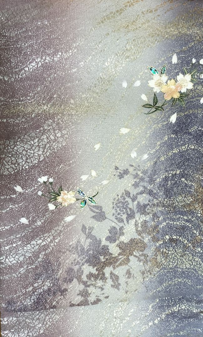 螺鈿作家 藤本隆士作　帯　みや美　桜　長襦袢　着物
