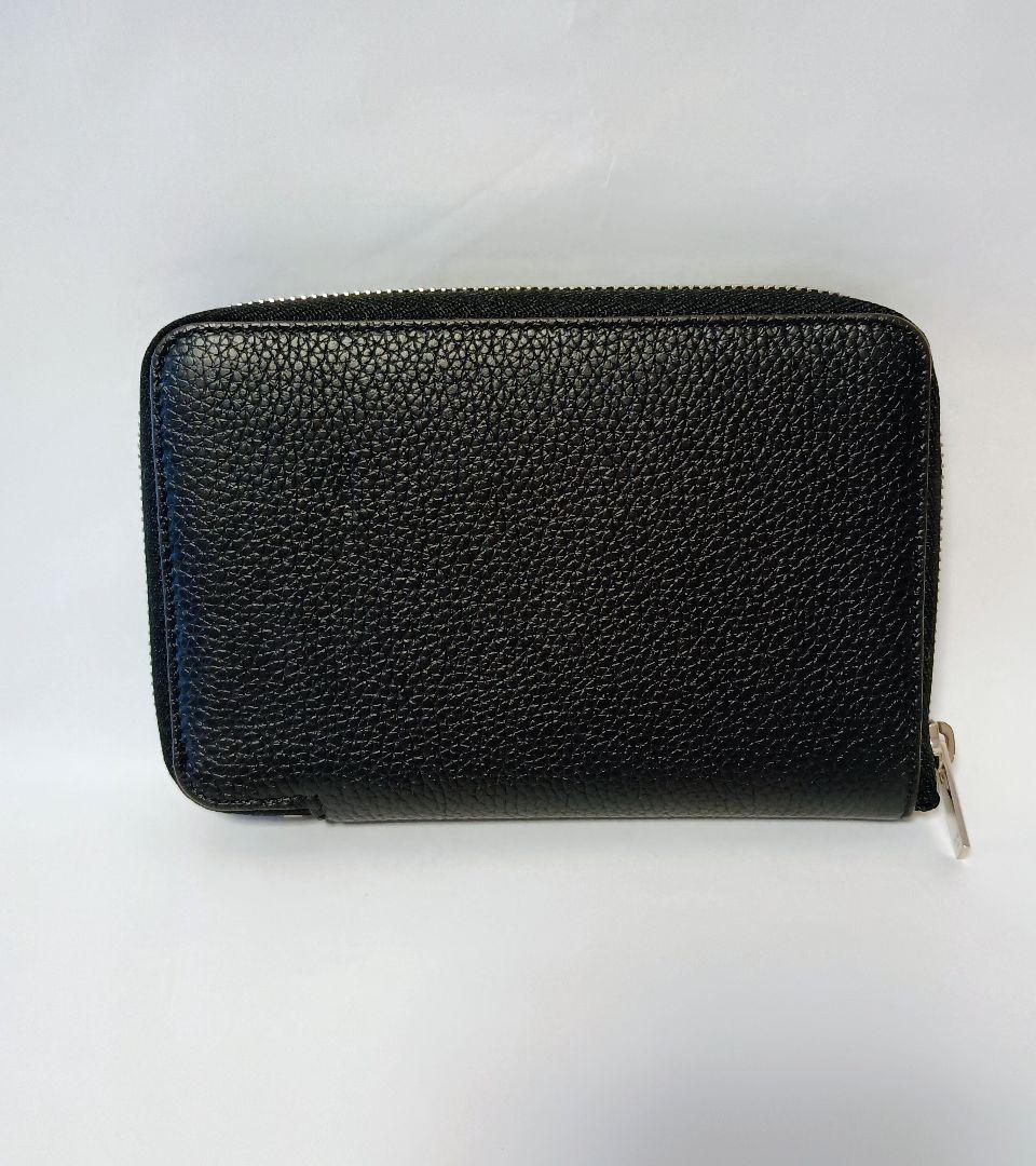 CÉLINE ブラック 二つ折り財布 ミディアムジップラウンドウォレット